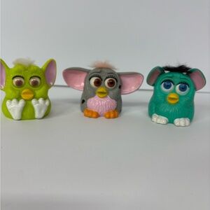 Furby Friends Trio Action Figure Set - Green, Gray, Teal